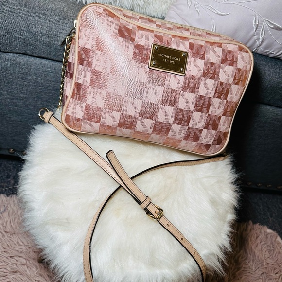 MICHAEL Michael Kors Large Jet Set Rode Gold Crossbody Bag✨ - Picture 2 of 12